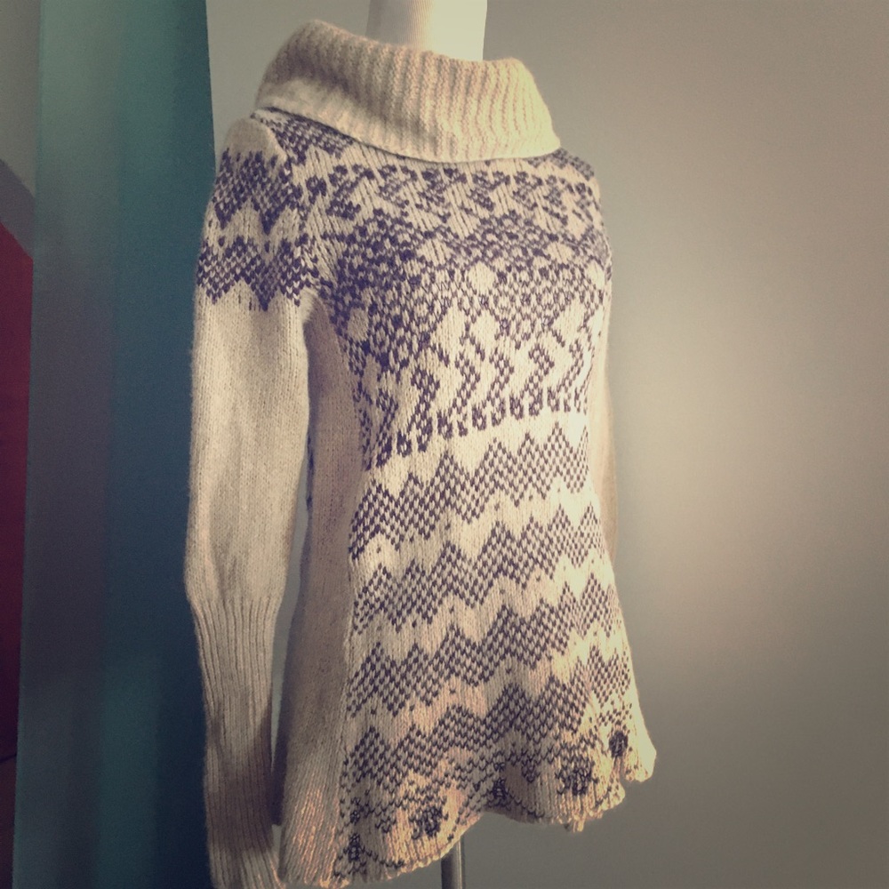 Cowl Neck Wool Free People Sweater